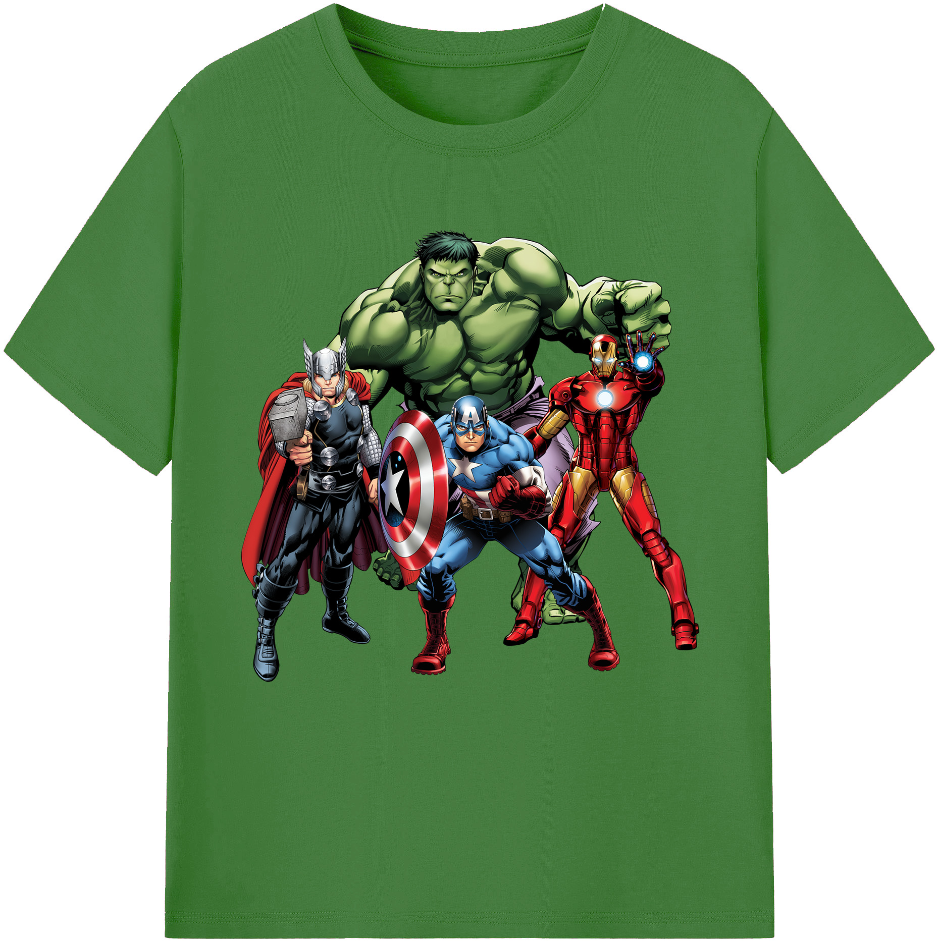 （画像用） アベンジャーズ The Avengers レディースカジュアルプリントTシャツ（綿100％）